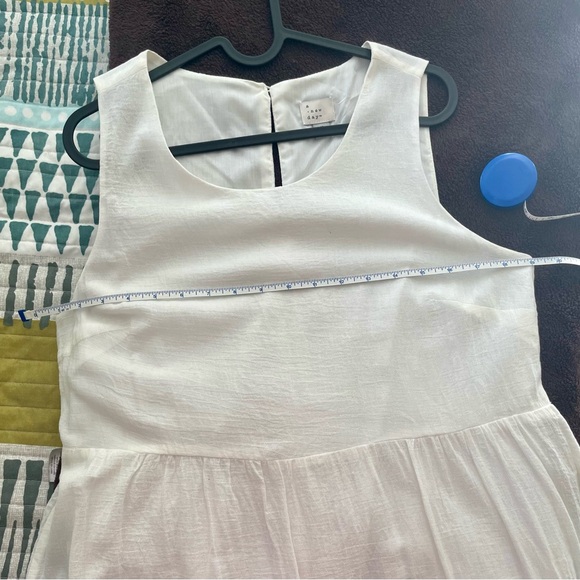 A New Day - white cotton, sleeveless, tiered maxi dress - size medium - Picture 9 of 11